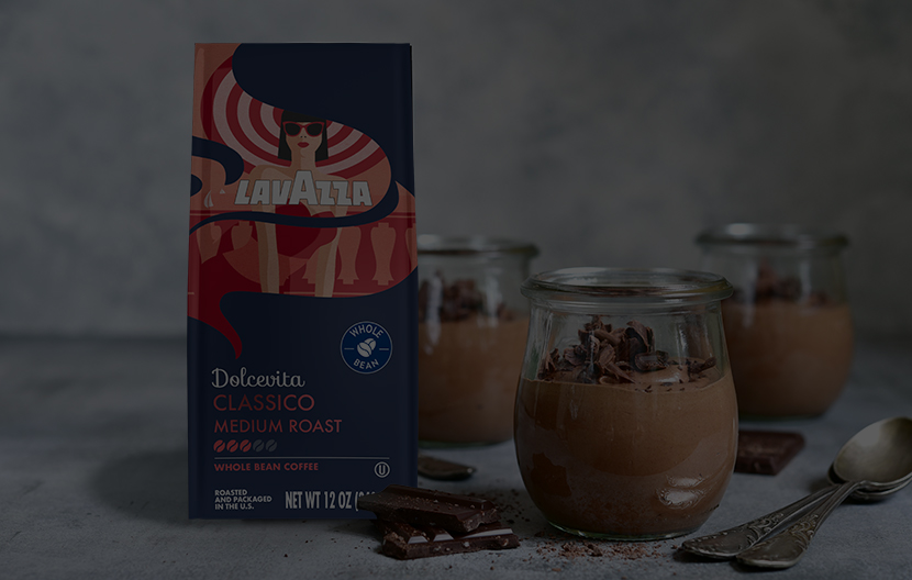 Chocolate Coffee Mousse with Dolcevita Classico Whole Bean