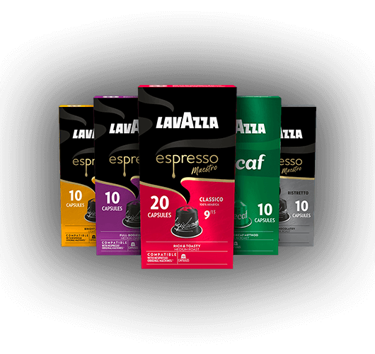 Variety pack of capsules compatible with Nespresso® machines