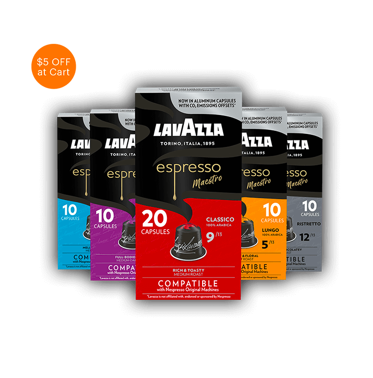 Variety pack of capsules compatible with Nespresso® machines