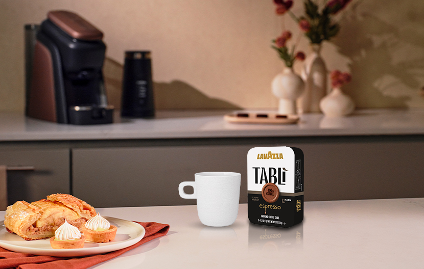 Café Latte Con Chocolate Y Mantequilla De Maní