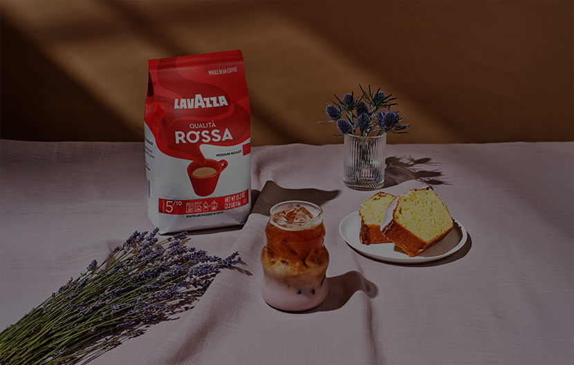 Receta de latte helado de lavanda